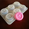 Silicone Bee Honeycomb Soap Mold Round 6-Cavity 2oz per Cell Silicon Moulds for Baking Cake, Soap, Lotion Bar, Bath Bomb, Resin