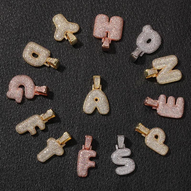 

Personalized Hip Hop Custom A-Z Initial Necklace Alphabet Letter Pendant Necklace