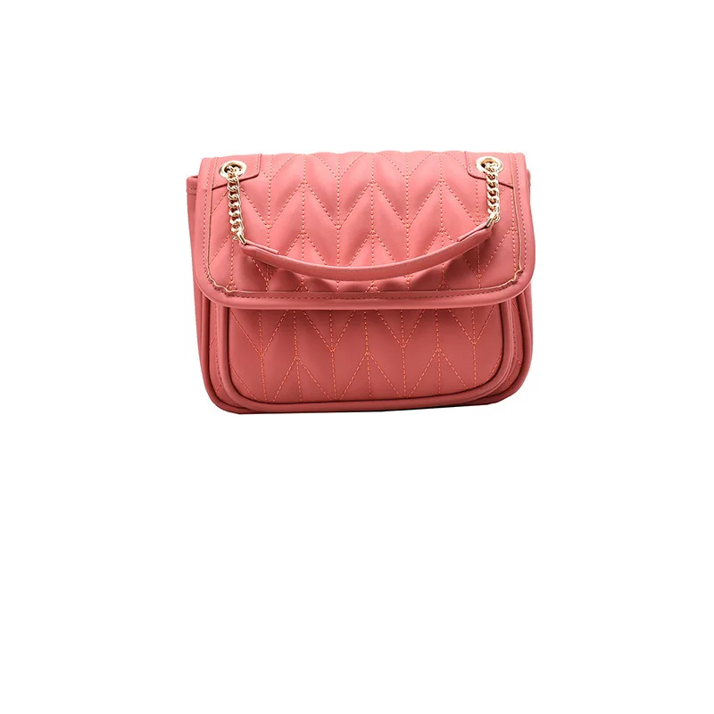 

Fashion French Texture Bags Rhombic Chain Bag Messenger Bag Women Handbags
