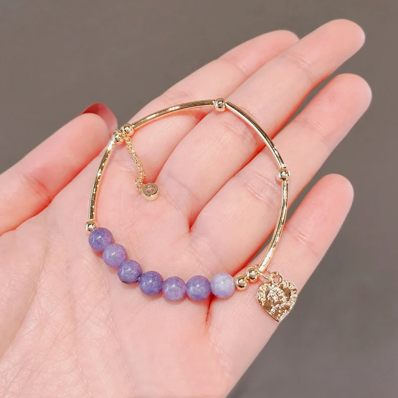 

Fashion Design Girl Bracelet Healing Crystal Bracelet Handmade Gemstone Stretch Charm Bracelet