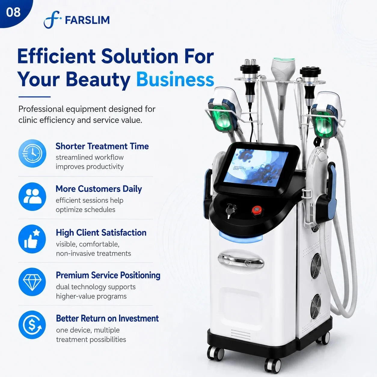 FARSLIM LD11 Pro professional body contouring equipment designed for salon and beauty clinic workflows.