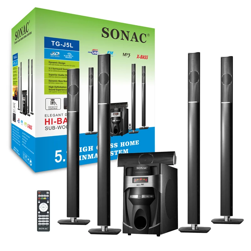 

SONAC TG-J5L 5.1 High Class Multimedia stereo cabinet Computer speaker Subwoofer Hi-Fi system Home Cinema System