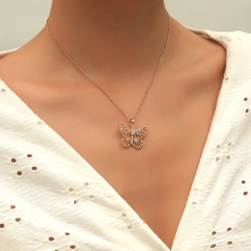 

Cool Breeze diamond butterfly necklace
