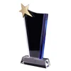 2019 Yiwu Market New Design Cheap Unique Star Crystal Glass Trophy For Hard Worker