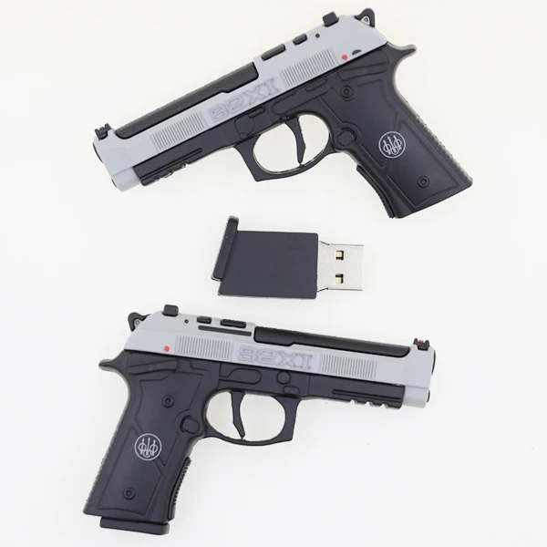 

2023 New Arrival gun shape usb flash drive 3.0 8GB 32GB 64GB 128GB wholesale memory card 1tb memory stick pendrive custom