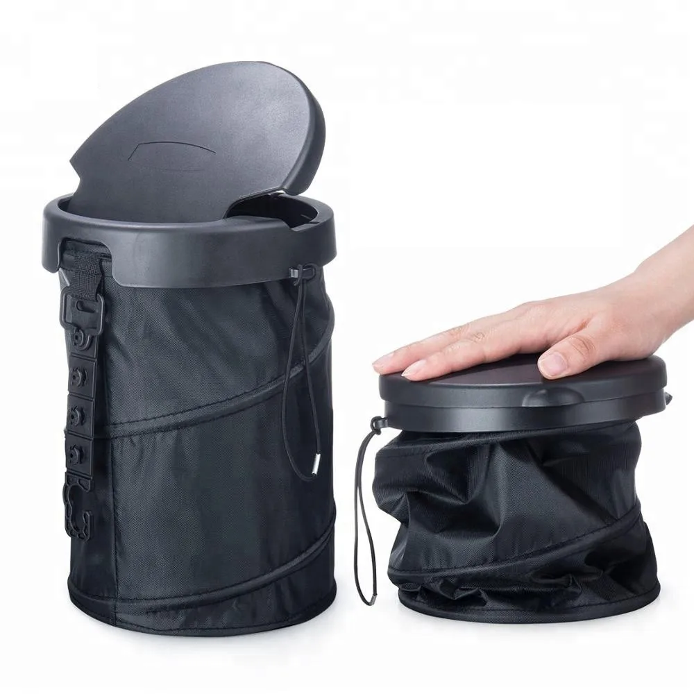 

Foldable Design Car Garbage Can Car Trash Garbage Dust Case Holder Bin Car-styling Portable Leakproof Trash