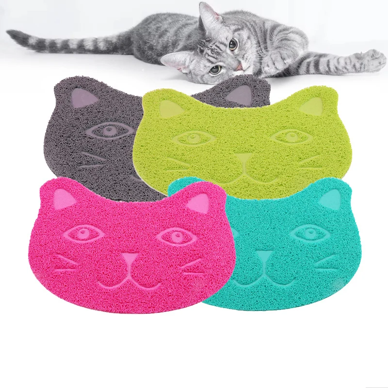 

Holly Anti-slip Pvc Pet Cat Pan Litter Trapping Mat, Colorful