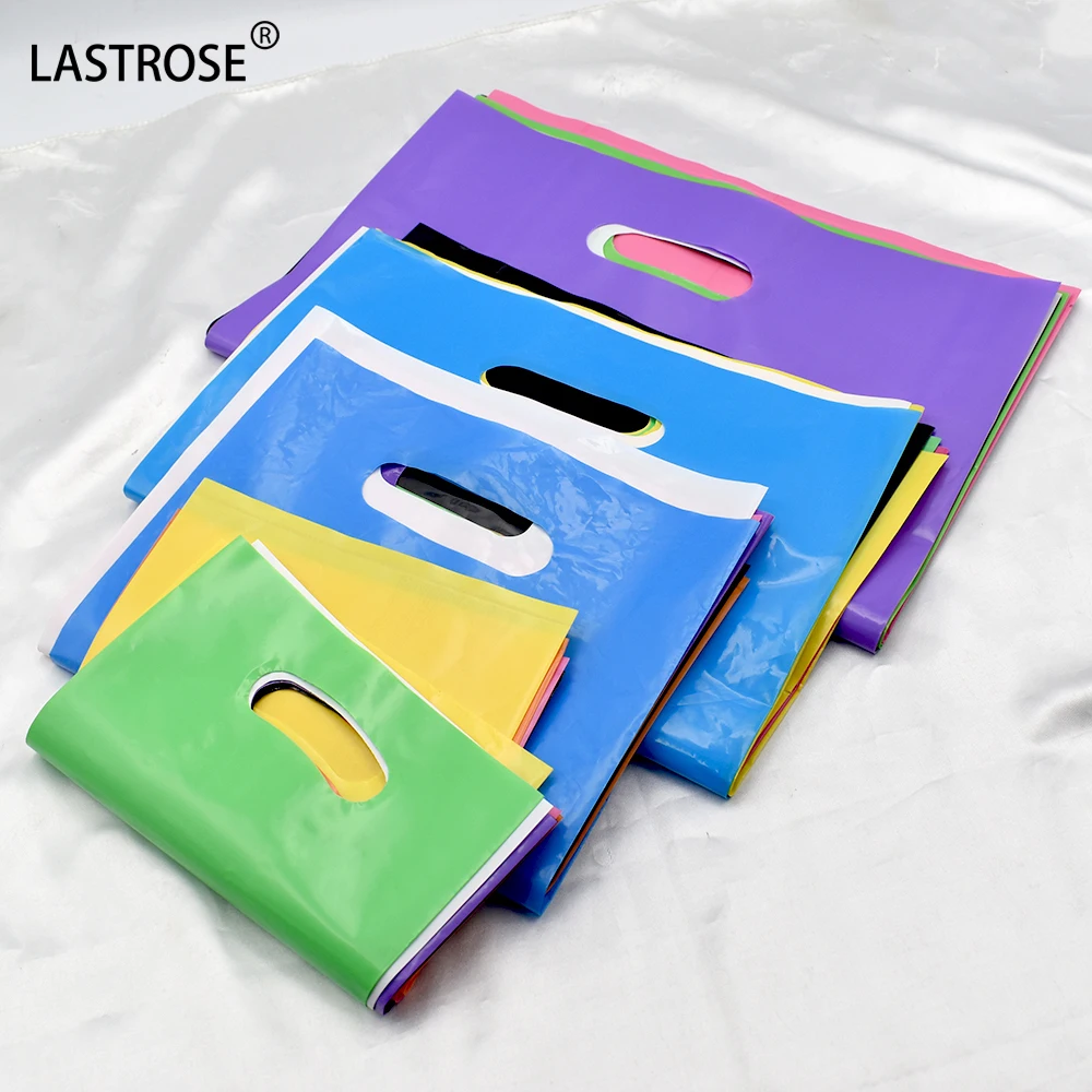 

Factory Sale PE Shopping Bag Low MOQ Custom Plastic Bags