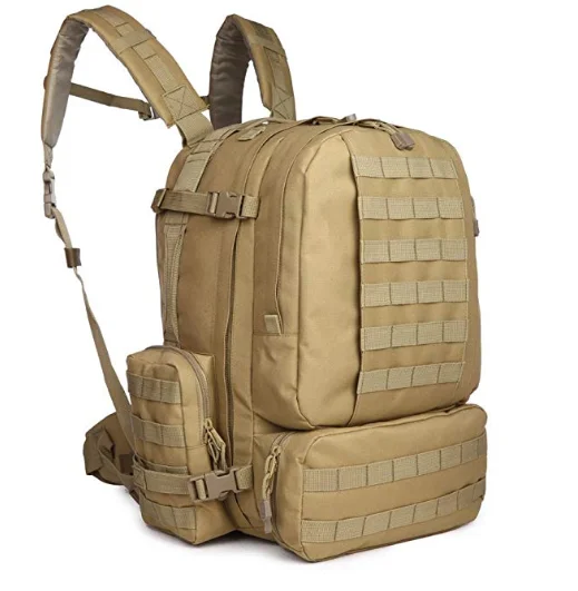 

50 -60 L Sport Outdoor Military Rucksacks Tactical Molle Backpack Camping Hiking Trekking assaults 3-days backpack Bag 08007