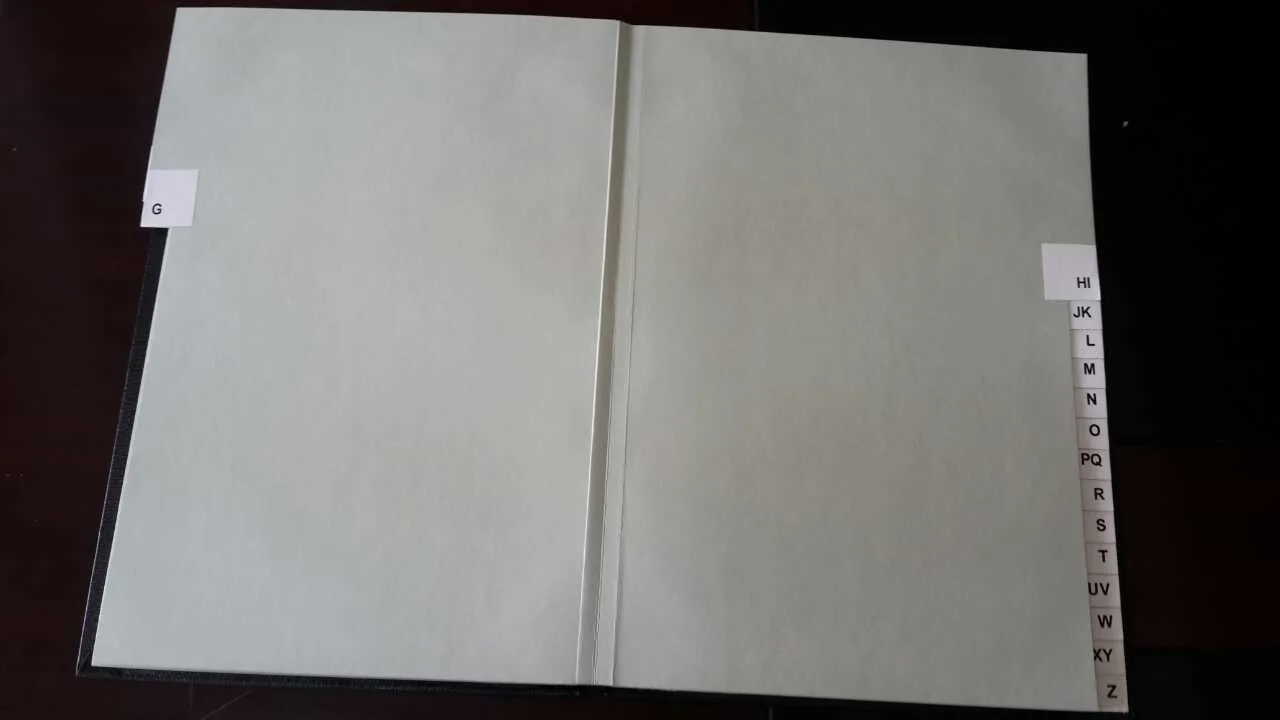 
Hot sale Hard Cover A-Z 22 sheets Signature Folder(customize what you want) 