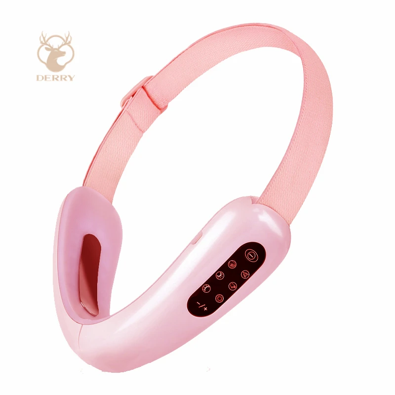 

Deery Anti Wrinkle Chin Strap Band V Face Shaping Slimming Lift Up Belt V-Line Face Lift Band For Facial Beauty, Pink
