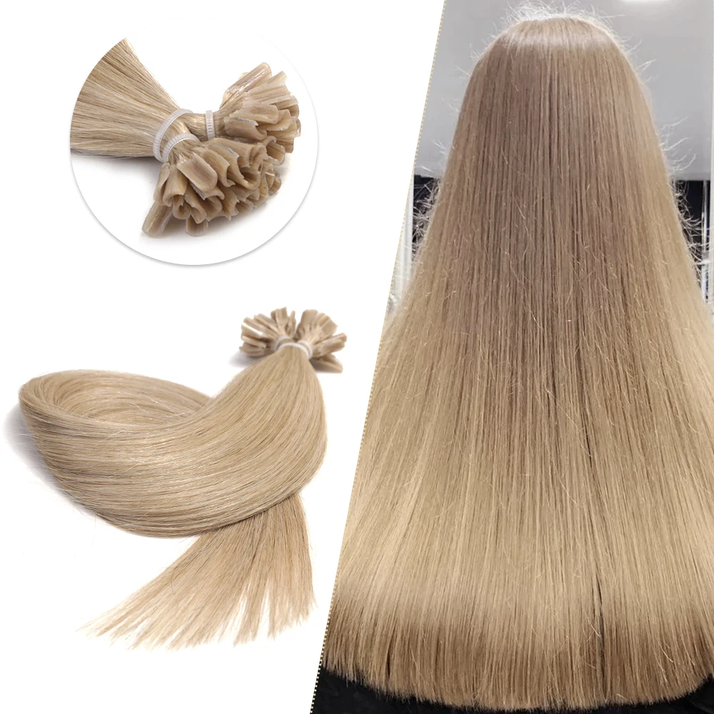 

Neitsi U Nail Tip hair extens blonde 100% human hair extensions double drawn keratin Remy Cuticle Intact organic hair wholesale
