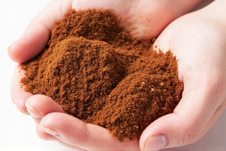 Comparison of high-quality ground allspice in glass jar versus low-quality faded powder in clear plastic container