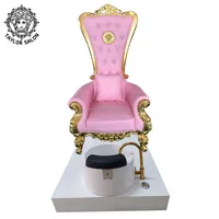 

2020 hotel wedding furniture royal pedicure+chair pink pedicure chair luxury throne spa pedicure chairs with jet