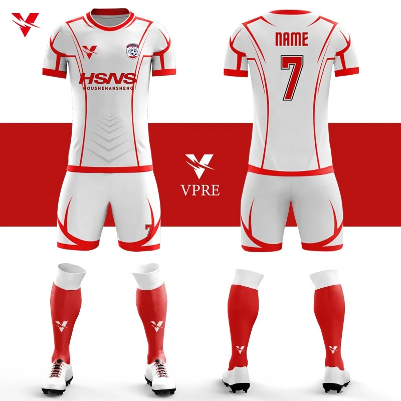 

Personal Design Custom Sublimation Soccer Jerseys Camisetas De Futbol Breathable Football Jerseys Soccer Wear With Pockets X761