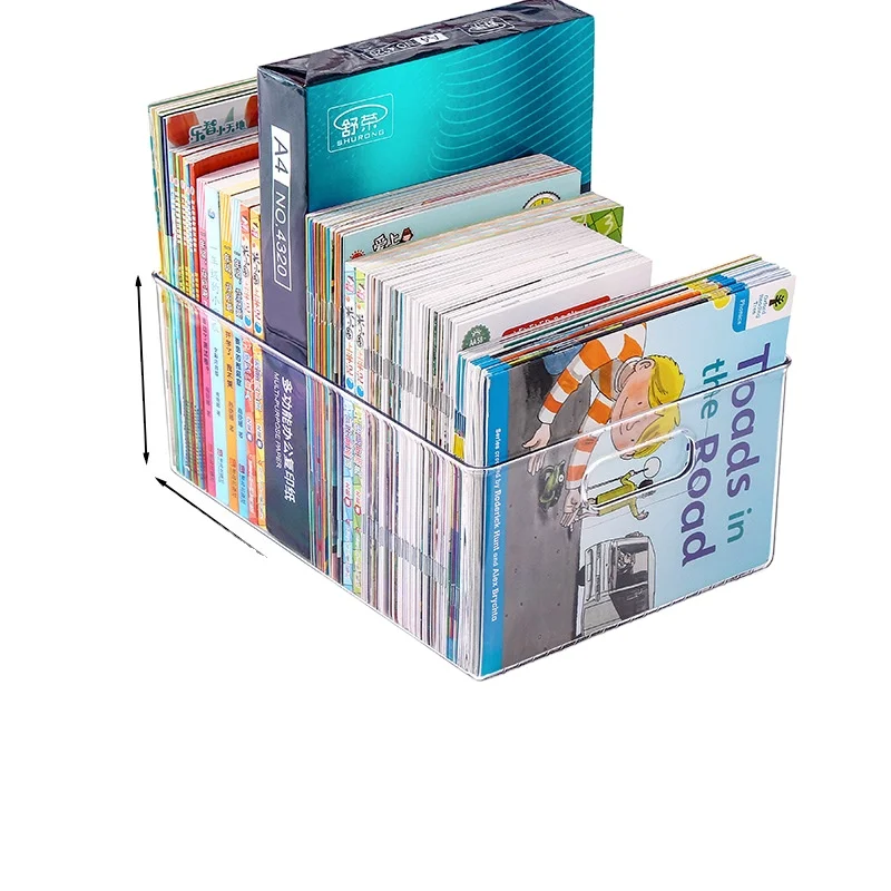 

Multi function high transparent storage box for books, students and books