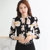 

Autumn new Korean version of the tide women's shirt autumn Slim shirts long sleeve female chiffon shirt blouse