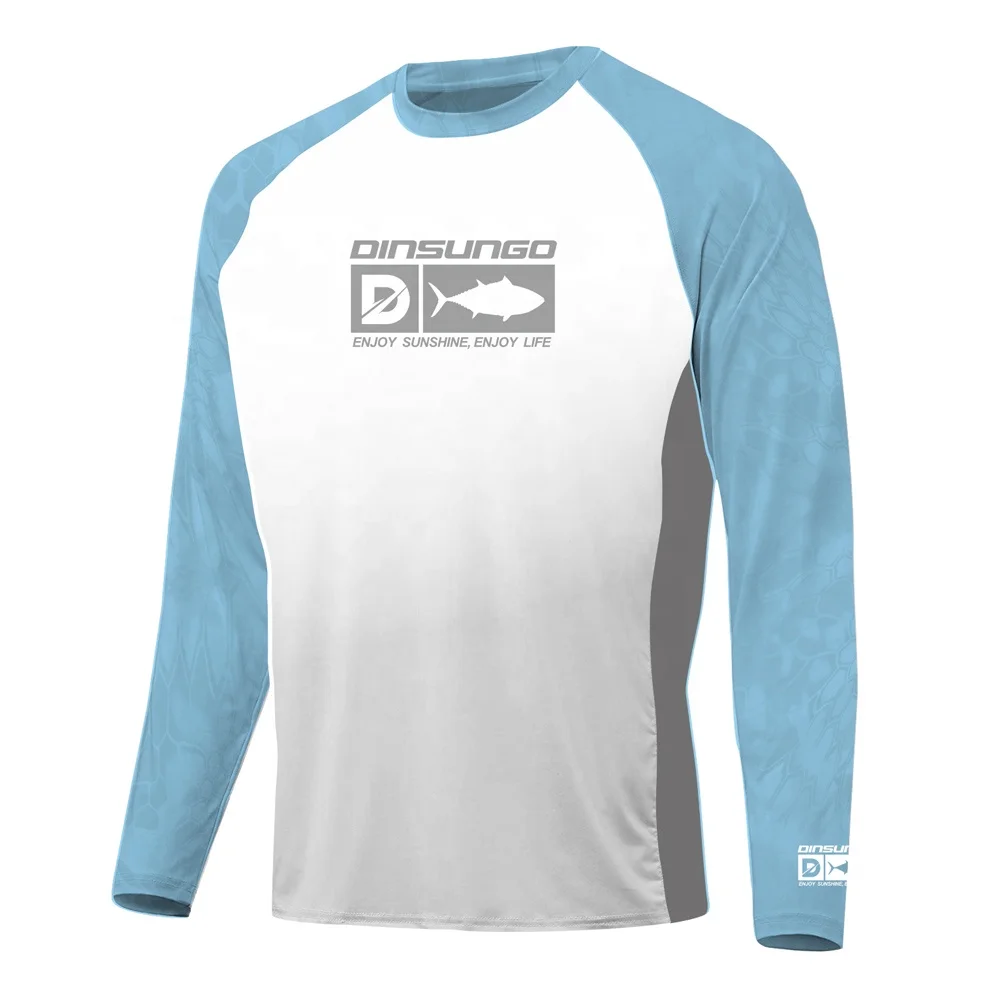 

Uv Protection Quick Dry Performance Sublimated Fishing Shirts  Cheap Long Sleeve Fishing Wear Digital Sublimation Printing, Customized color, cmyk, match pantone color