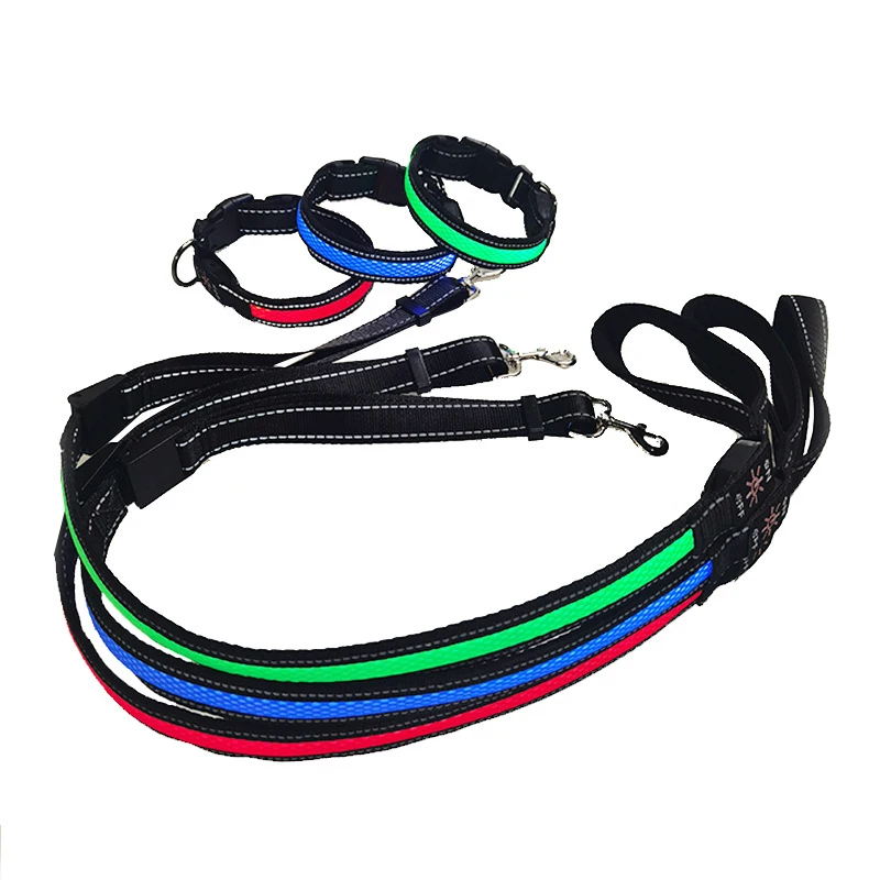 

Good Quality Large Adjustable Dog Pet Collar For Big Dog, Blue/red/green