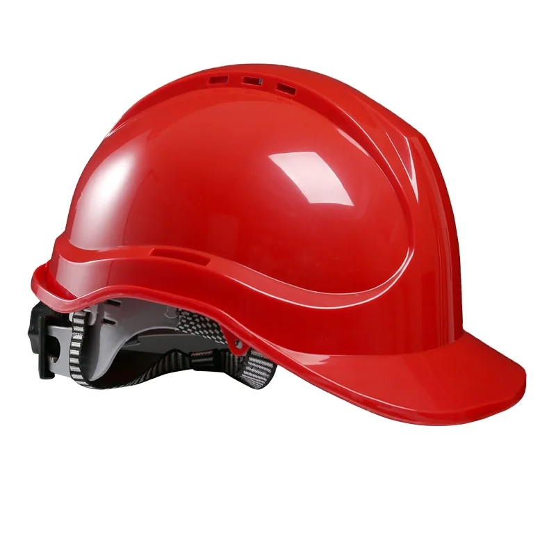 抗破碎性红色安全帽施工abs安全帽