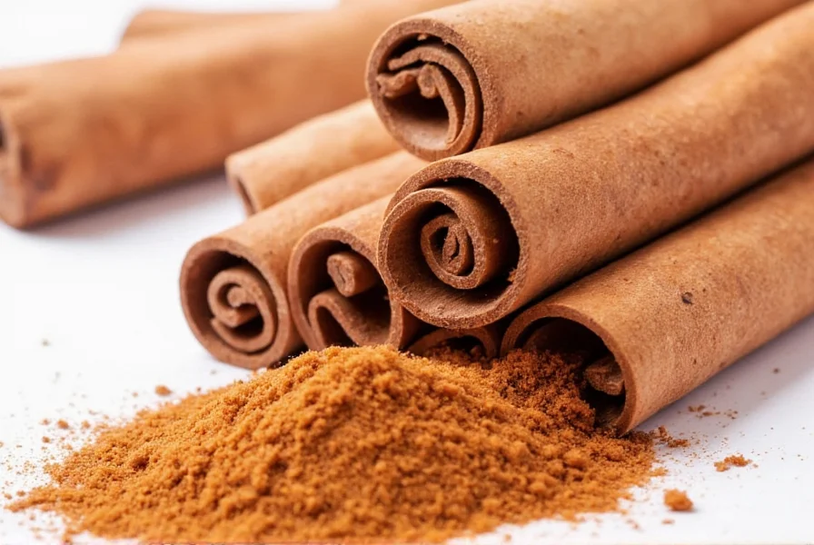 Comparison chart showing lead testing standards for various spices including cinnamon