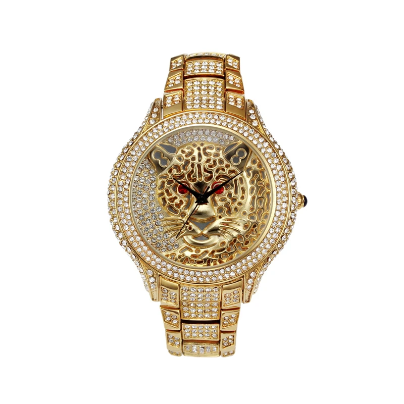 

European Style Hot-selling Fashion Personality Leopard-print Diamond Watches Women