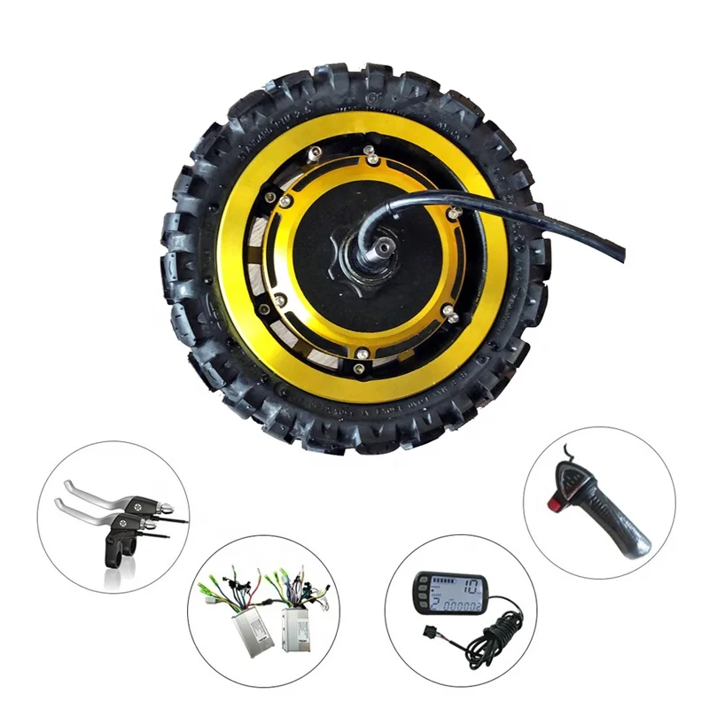 60v 1600w Scooter Hub Motor Conversion Kit With Gold Color Buy Hub