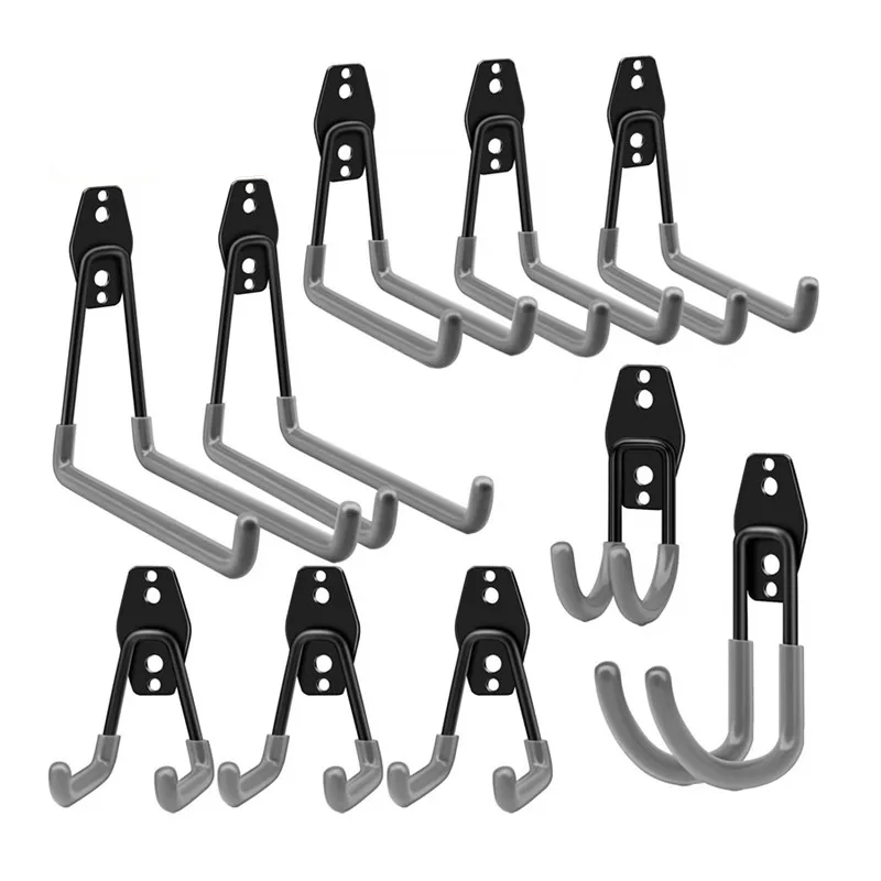 

Best selling garage storage hooks heavy duty double hooks wall mount hangers