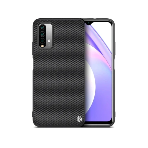 

Dropshipping Hot Selling 3D Textured Nylon Fiber TPU Case for Xiaomi Redmi Note 9 4G / 9 Power NILLKIN, Black