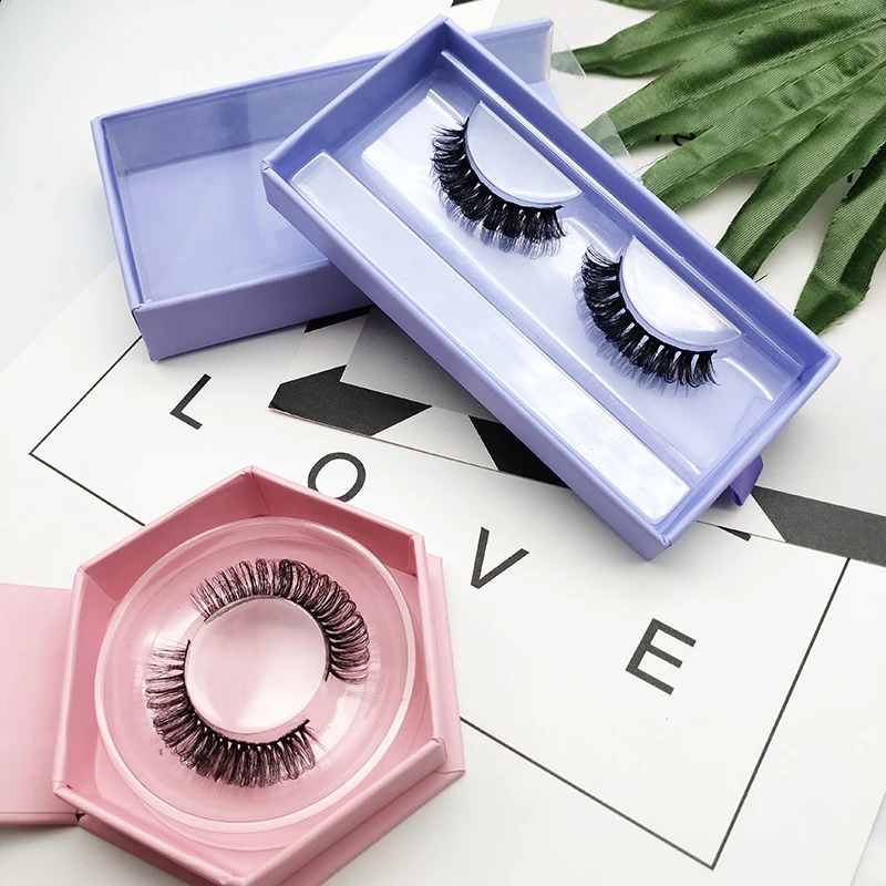 

Customized False Eyelash Faux Mink D Curl Russian Eyelash Deep Curly C D Curl Lash Strip