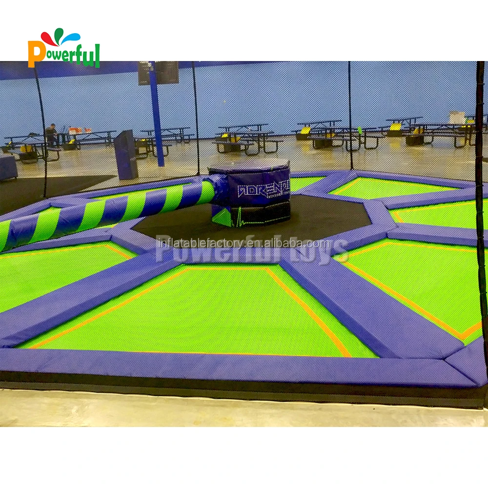 8m diameter inflatable trampoline park wipeout machine