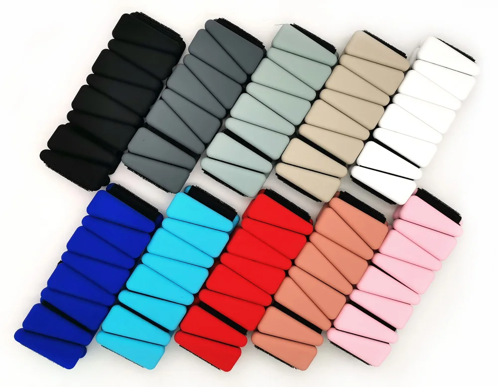 

Wearable Fitness Bracelet Silicone Weighted Wrist Wraps Bangle Lifting Adjustable Wrist Ankle Weights, Accept customized color