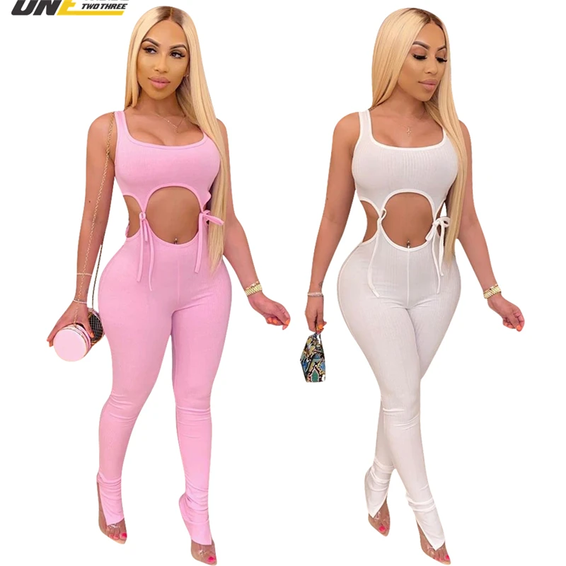 

Fashion women's new plus-size pure color summer leisure sports high-quality pit strap two-piece set, Customized color