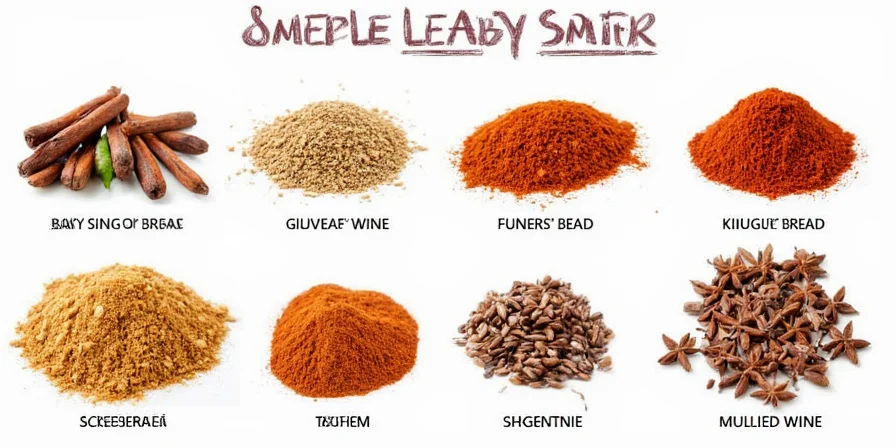 Holiday spice pairing chart