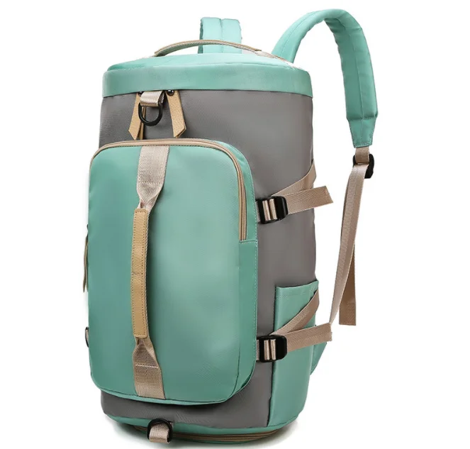 

Dual use backpack with shoe compartment Outdoor sports Yoga Tote Shoulder bag Wateroroof Travel Luggage Duffle Bag For ladies