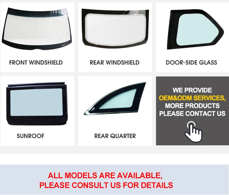 Glass Window To Left Front Door For Toyota Corolla Back Side Door Glass
