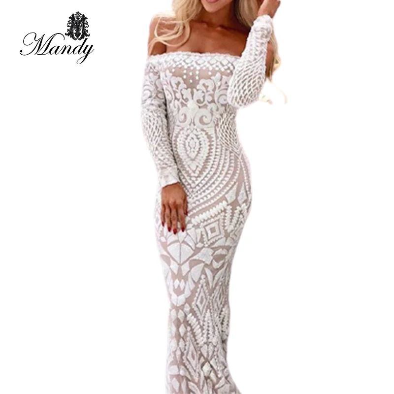 

2021 New arrival spring lady sexy evening dress mermaid prom dresses with sleeves