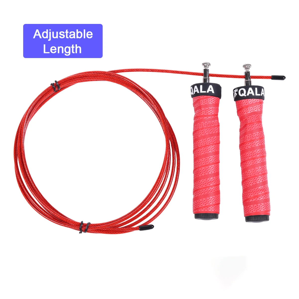 

Wholesale Adjustable Steel Fitness Wire training Heavy Weighted Speed rope Jump Rope With Bearing, Oem