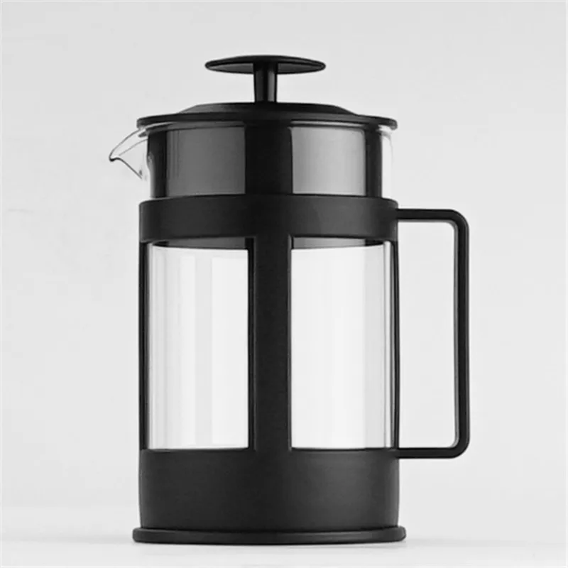 

Hot Selling Espresso 600ml Black High Borosilicate Glass Food Grade Material French Press Coffee Maker Brew Coffee