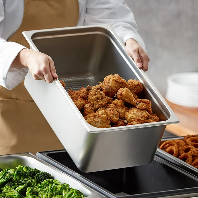 
1 / 1 Height 200mm Stainless Steel GN Pan For Buffet Display 