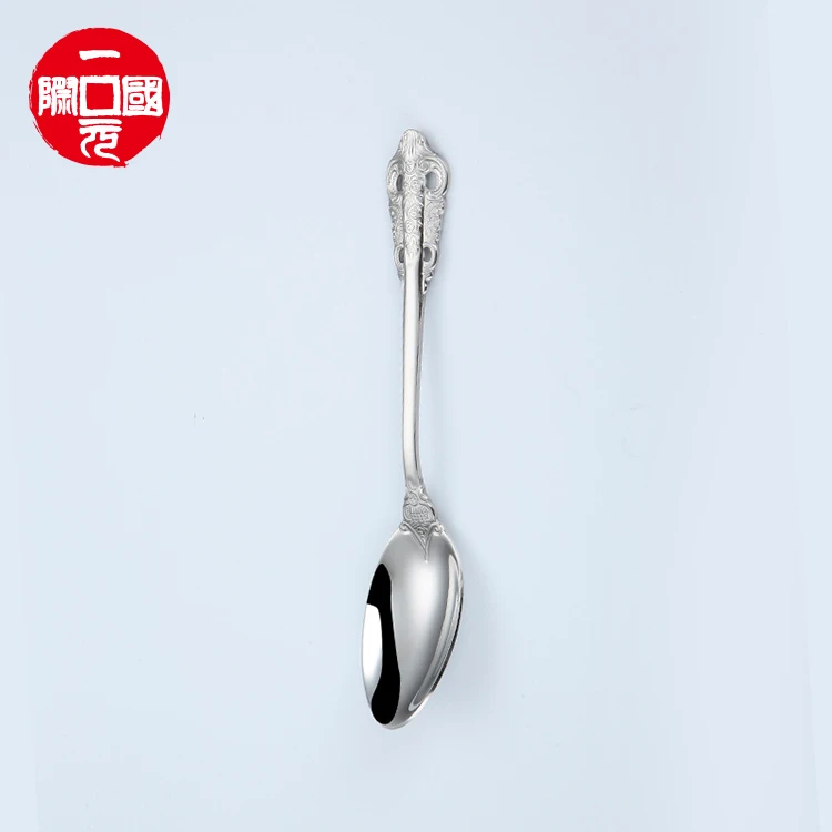 

2021 Stainless steel coffee spoon and fork dessert spoon set
