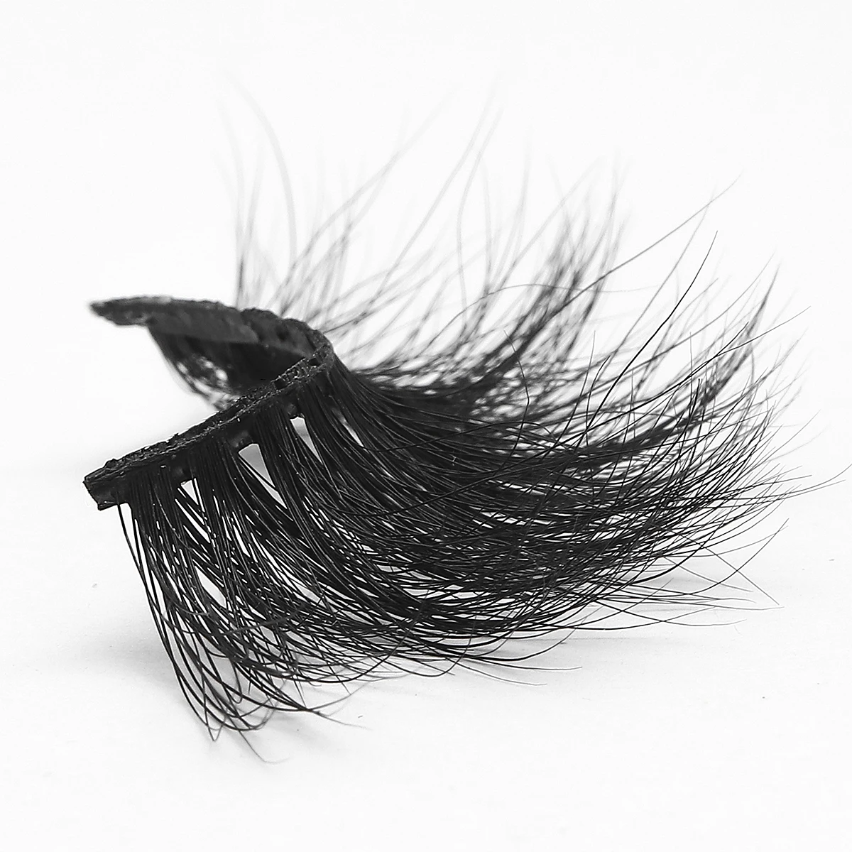 

Wholesale double 3D silk faux mink fake premium synthetic false eyelashes natural volume eye lashes, Black color