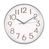 Contracted originality glossy plastic frame quiet sweep custom wall clock