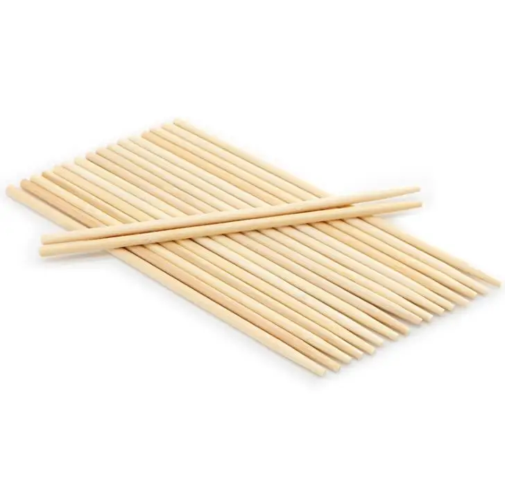 

On Sale Opp Bag Packed 20cmx4.5mm Round Bamboo Chopsticks Set with Toothpick in Stock, Customized