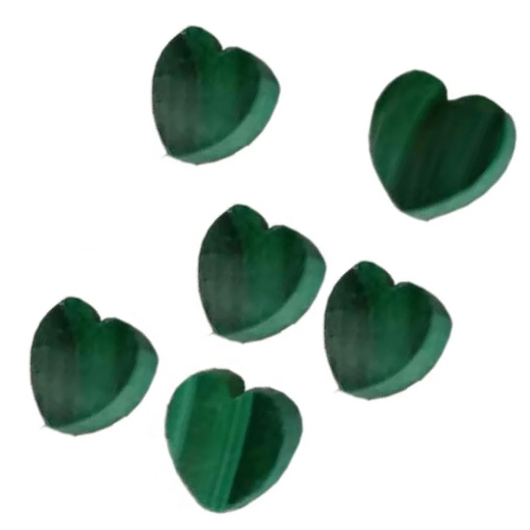 

Natural Malachite heart shape cabs Malachite Cabochon Loose Gemstone