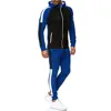 Men's Training Gym Sportswear Two Pieces Tracksuit Hoodie & Pants Sweat Suit