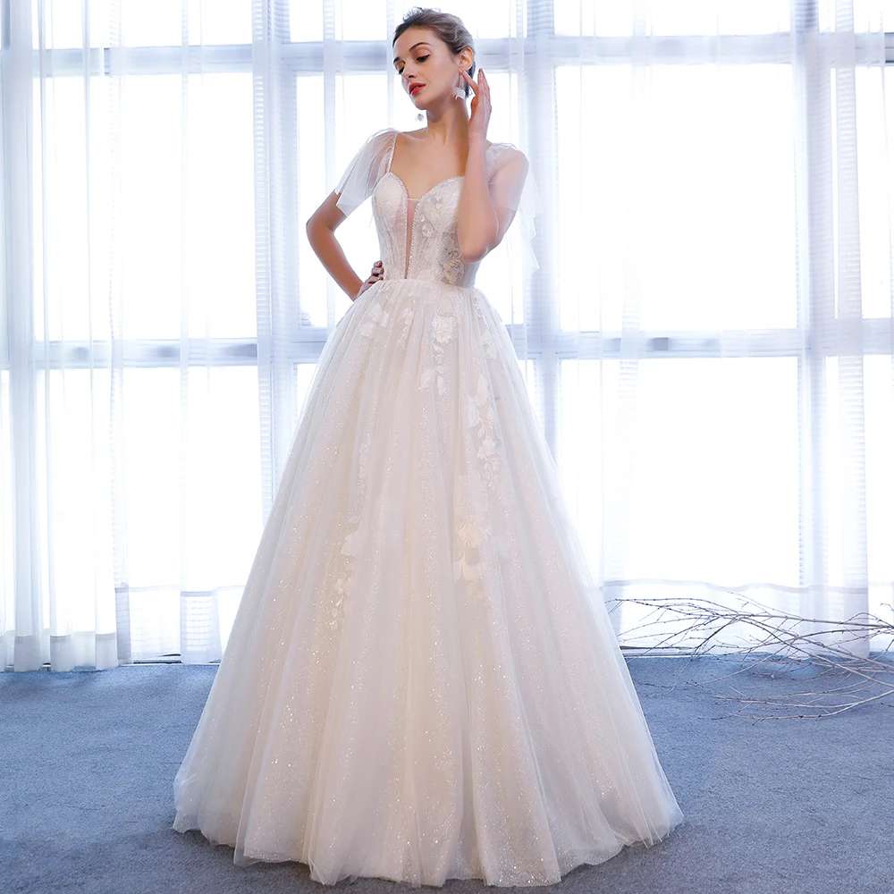 

SL167 hot sale cheap wedding dresses made in china backless plus size bridal ball gown long dress plus size vestido de noiva