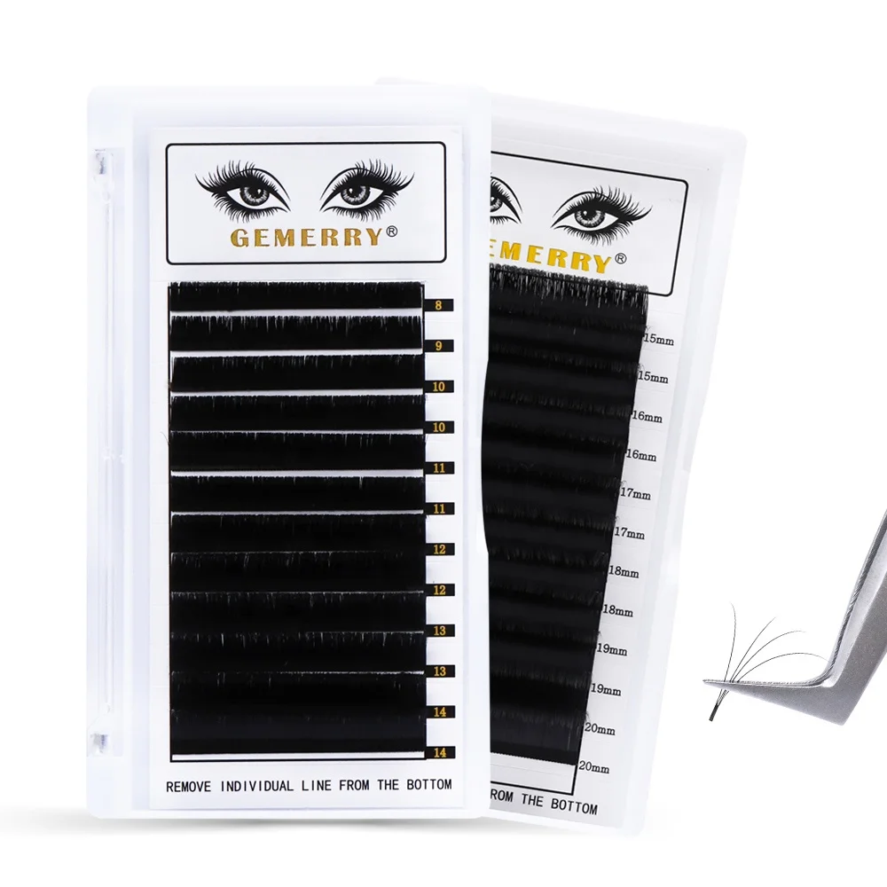 

Gemerry Easy Fanning Eyelash Extension Self Grafted False Wimpern Verpackung Volume Auto Blooming Eyelash Extensions Ciglia
