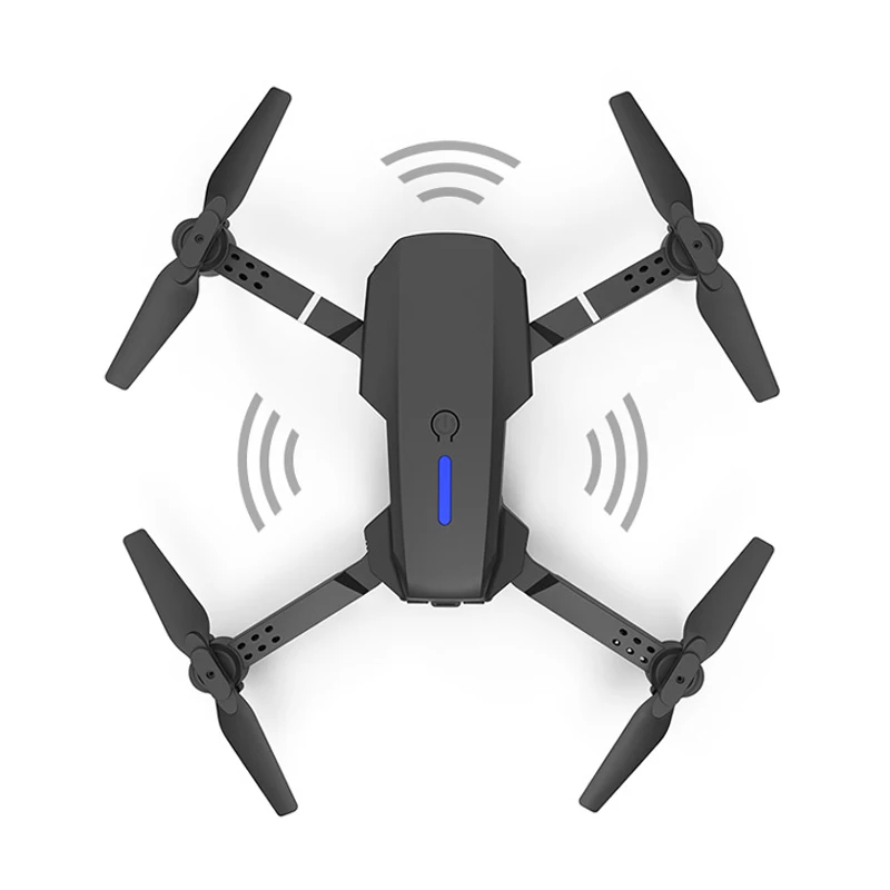 

E525 Pro Drone with 4K / 1080P Dual Camera Wifi FPV Smart Follow Anti Collision Foldable Mini Dron RC Quadcopter Toy, Black/white