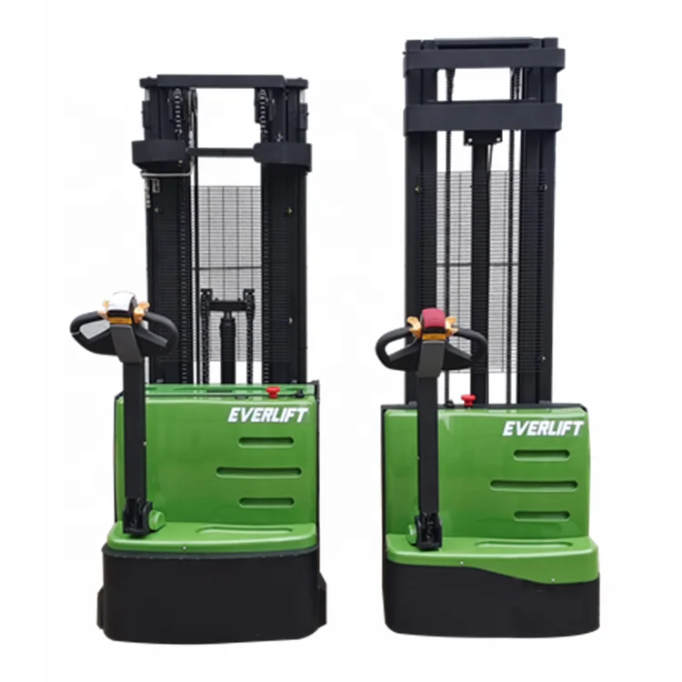 

Everlift Electric Walkie Stacker Forklift Electric Pallet Stacker Walking Full Electric Stacker 2ton 2.5m